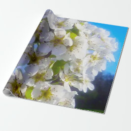 Papel De Presente Ramal brilhante de uma pera