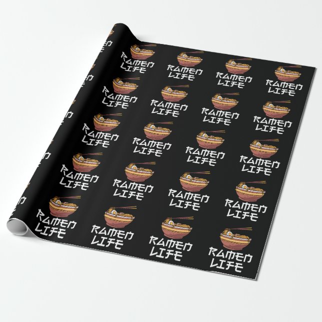 Papel De Presente Ramen Foodie Japonês Noodles Lover (Desenrolado)