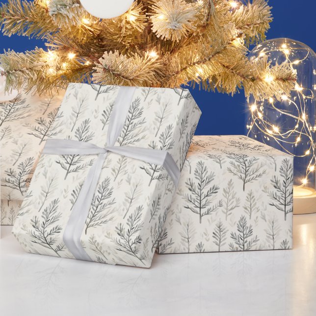 Papel De Presente Ramos de Árvore de Natal (Feriados)
