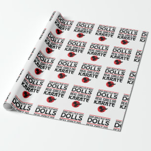 Papel De Presente Raparigas Reais Do Karate Mulheres Bonitas Artes M