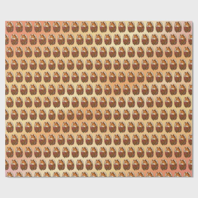 Papel De Presente Raposa (Aberto)