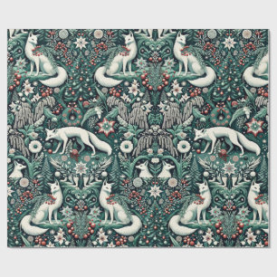 Papel De Presente Raposa Árctica I Feriado Gift Wrap