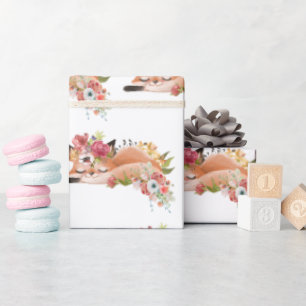 Papel De Presente Raposa de aquarela