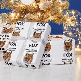 Papel De Presente Raposa Posso Ajudar A Resolver Qualquer Problema C