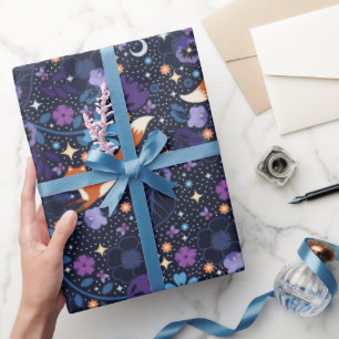 Papel De Presente Raposas de Pessoas Sonhentas