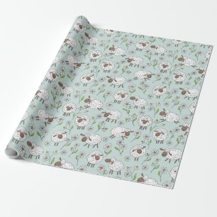 Papel De Presente Raposas e ampolas em preto