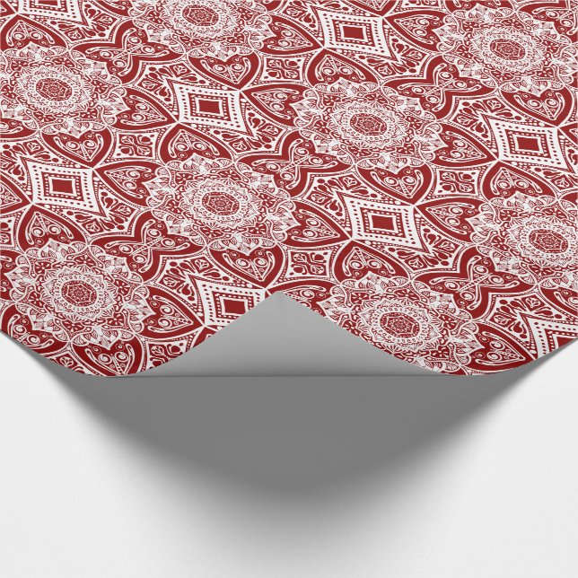 Papel De Presente Raspberry Mandala (Ponta)