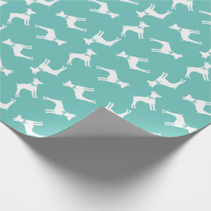 Papel De Presente Rat Terrier Puppy Dog