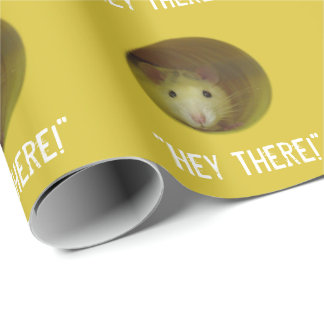 Papel De Presente Rato bonito no animal engraçado do furo