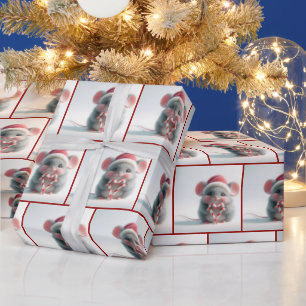 Papel De Presente Rato Com Coração De Caneta Adorável