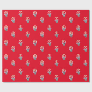 Papel De Presente Rato de rato de Ano Novo, lunar chinês, com sorte,