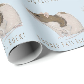 Papel De Presente Rato encapuçado da cutia encapuçado da rocha dos