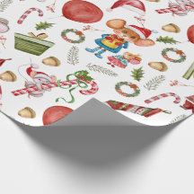 Ratos de Natal em Aquarela Fofa