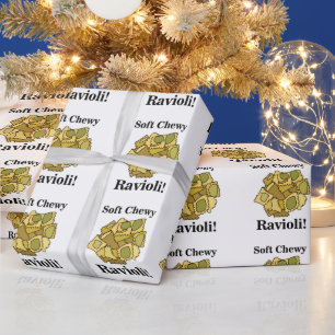Papel De Presente Ravioli Massa Comida Italiana Aniversário