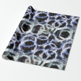 Papel De Presente reciclado indigo shibori :