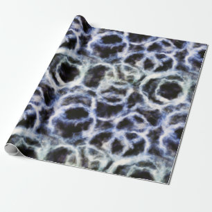 Papel De Presente reciclado indigo shibori :