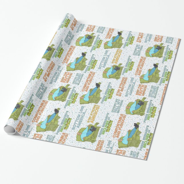 Papel De Presente Recliner da Lâmpada de Raiva (Desenrolado)
