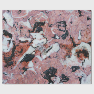 Papel De Presente Red and Black Brecciated Marble Stone Texture with