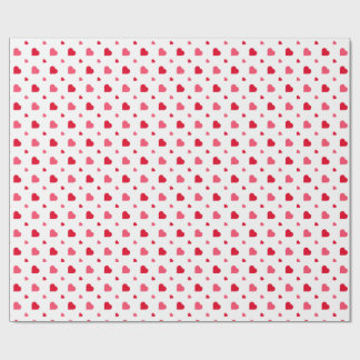 Papel De Presente Red and white Heart Valentine’s Day