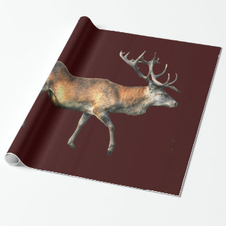 Papel De Presente Red Deer Stag Willife Design