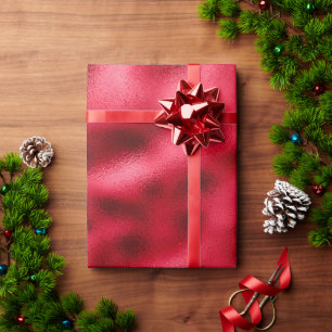 Papel De Presente Red Elegant Modern Satin Parece Bonito