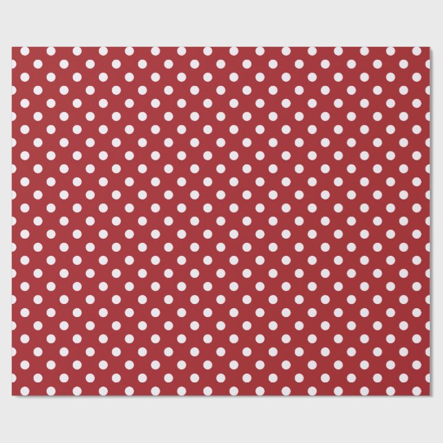 Papel De Presente Red , Green, and White Snowflake Lane Christmas (Aberto)