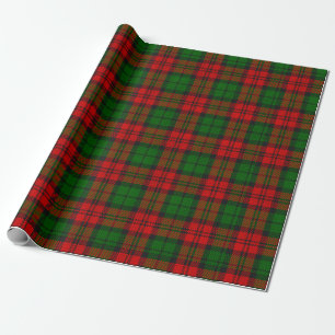 Papel De Presente Red Green Blackwatch Campbell Tartan Xadrez