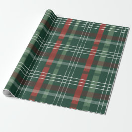 Papel De Presente Red & Green Buffalo Plaid Personalized