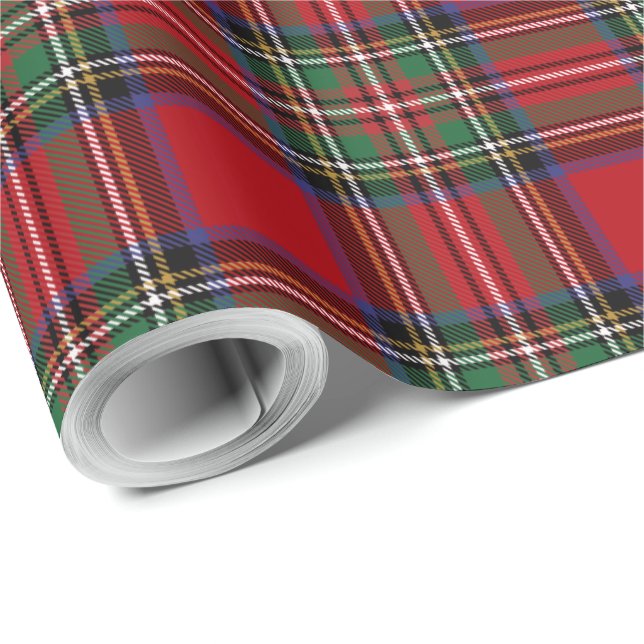 Papel De Presente Red Green Tartan (Ponta do rolo)
