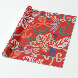 Papel De Presente Red Hawaiian Japan Kimono