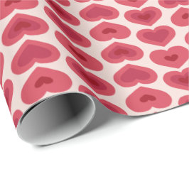 Papel De Presente Red Hearts Pattern – Christmas & Valentine’s Day D