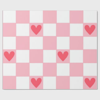 Papel De Presente Red Hearts Wrapping Paper