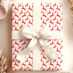 Papel De Presente Red Jumping Deer Christmas<br><div class="desc">Adicione um toque clássico e festivo aos presentes de Natal com este papel de embrulho de Natal de veados vermelhos. Com um padrão lúdico de silhuetas de renas em vermelho vibrante sobre um fundo branco, este papel de embrulho é perfeito para qualquer celebração de Natal. Ideal para embrulhar presentes para...</div>