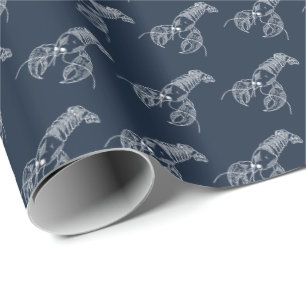 Papel De Presente Red Lobster Marisco Maine Preppy Beach