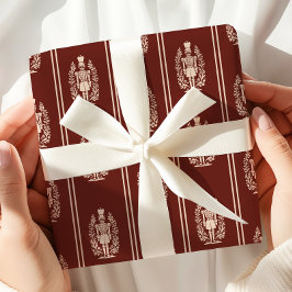 Papel De Presente Red Nutcracker Elegante