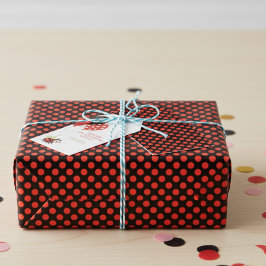 Papel De Presente Red Polka Dot Wrapping Paper