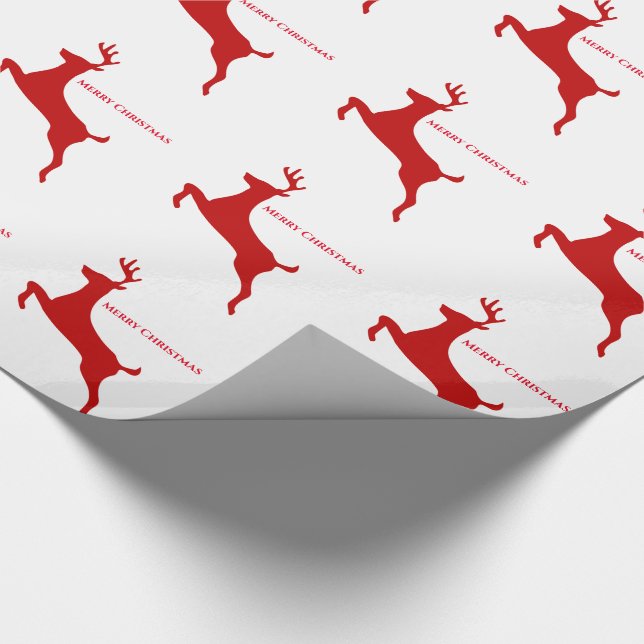 Papel De Presente Red Reindeer Christmas (Ponta)