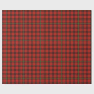 Papel De Presente Red Scottish Xadrez Check Tartan Wrappaper