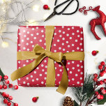 Papel De Presente Red White Polka Dot Christmas Wrapping Paper<br><div class="desc">Red White Polka Dot Christmas Wrapping Paper</div>