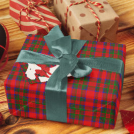 Papel De Presente Red Wool Tartan