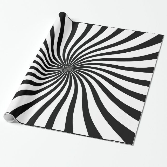 Papel De Presente Redemoinho do arco-íris (Desenrolado)