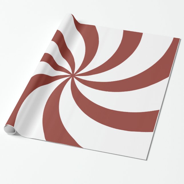 Papel De Presente Redemoinhos do vermelho do Natal (Desenrolado)