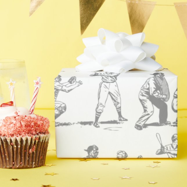 Papel De Presente Reflexões Sobre O Baseball (Festa de aniversário)