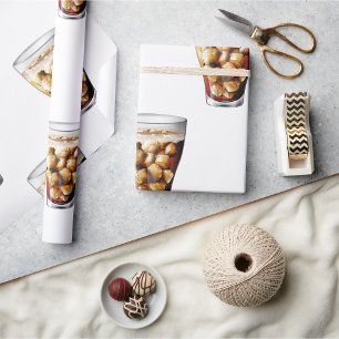 Papel De Presente Refrescando A Bebida De Soda Fria Com Gelo Com Bol