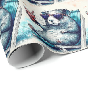 Papel De Presente Refrigeração De Porcos-Da-Guiné