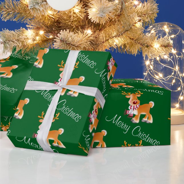 Papel De Presente Reindeer (Feriados)