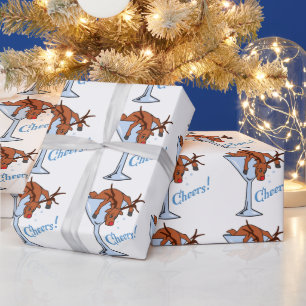 Papel De Presente Reindeer Cheers