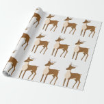 Papel De Presente Reindeer Christmas<br><div class="desc">Papel de revestimento de presente Tyvek de alta qualidade impresso,  brilhante,  de linho ou muito forte. Feito e impresso nos EUA. Ideal para aniversário,  aniversário e presentes de casamento ou presentes de Natal/Feriado.</div>