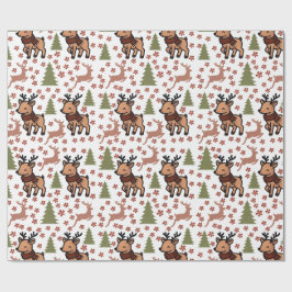 Papel De Presente Reindeer cute floral mug