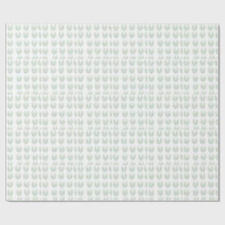Papel De Presente Relógio Botânico de Folhas de Eucalipto Verde-Ment